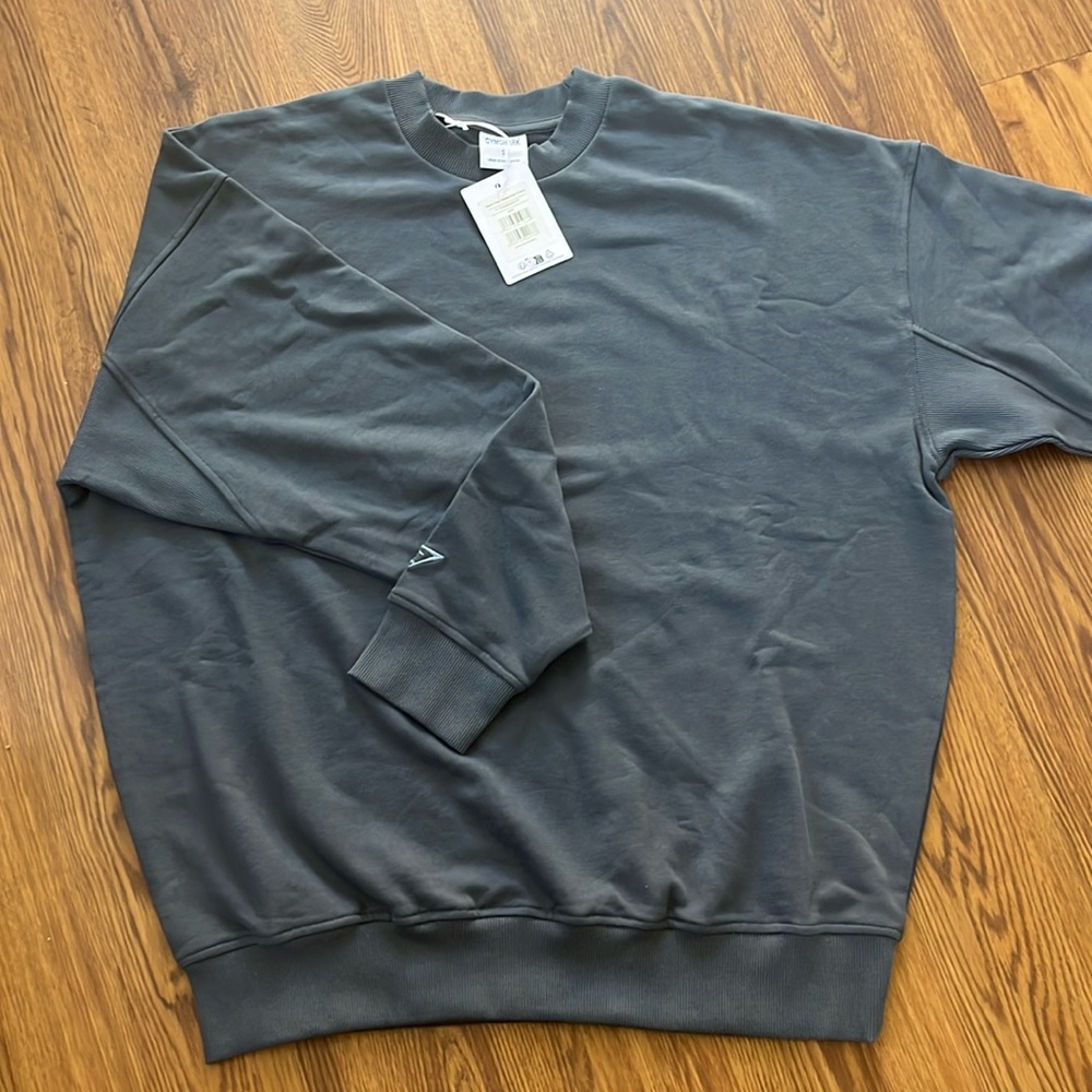 Gymshark Men’s Small Rest Day Essentials Crew “Oversized Fit” “Blue”